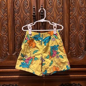 Vintage ocean pacific pull on animal print graphic shorts!